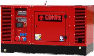 Дизельный генератор EuroPower EPS 34 TDE с АВР в кожухе