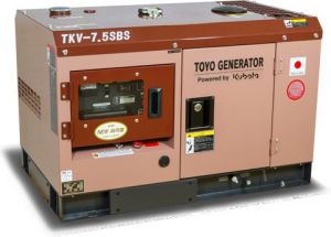 Дизельный генератор Toyo TKV-7.5SBS с АВР в кожухе