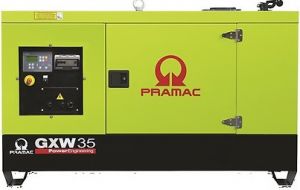 Дизельный генератор Pramac GXW 35 W в кожухе