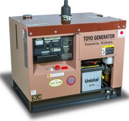 Дизельный генератор Toyo TKV-7.5SPC в кожухе