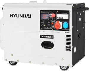 Дизельный генератор Hyundai DHY 6000SE-3 в кожухе