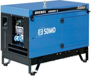 Дизельный генератор SDMO DIESEL 10000 E AVR SILENCE с АВР в кожухе