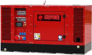 Дизельный генератор EuroPower EPS 34 TDE в кожухе